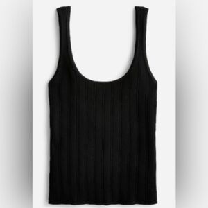 J CREW Super Sculpt Scoop Neck Black  Sweater Tank Top, NWT Size 3X